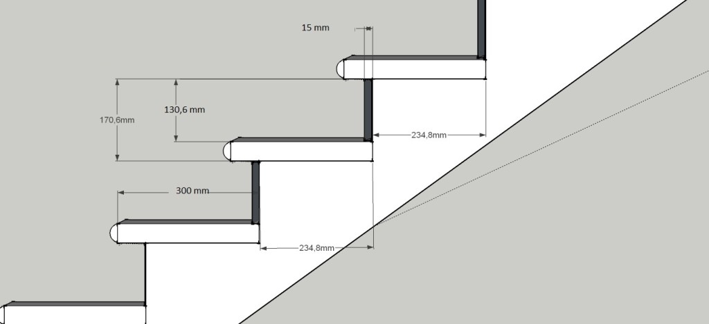 Размеры ступеней лестницы в частном доме